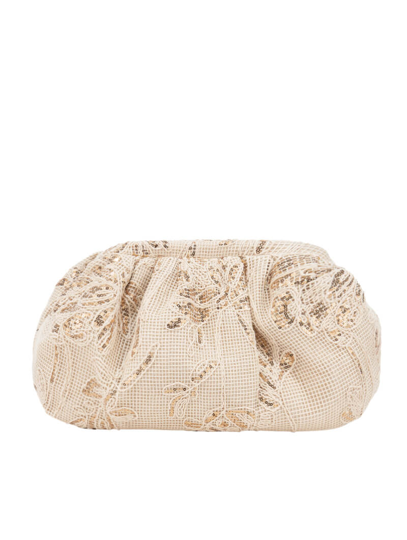 Pochette en toile brodée